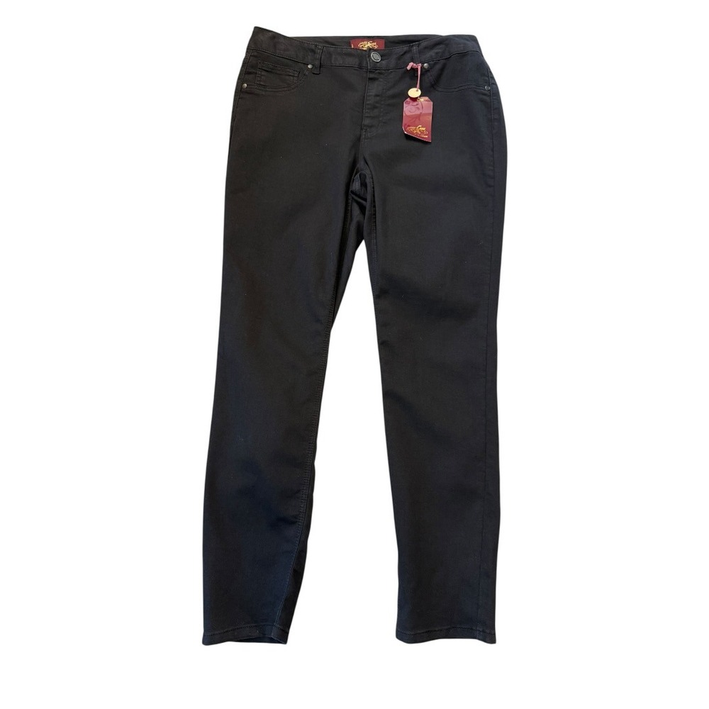 One 5 One Authentic Denim Womens Black Skinny Pants‎ High Rise Size 12 NWT